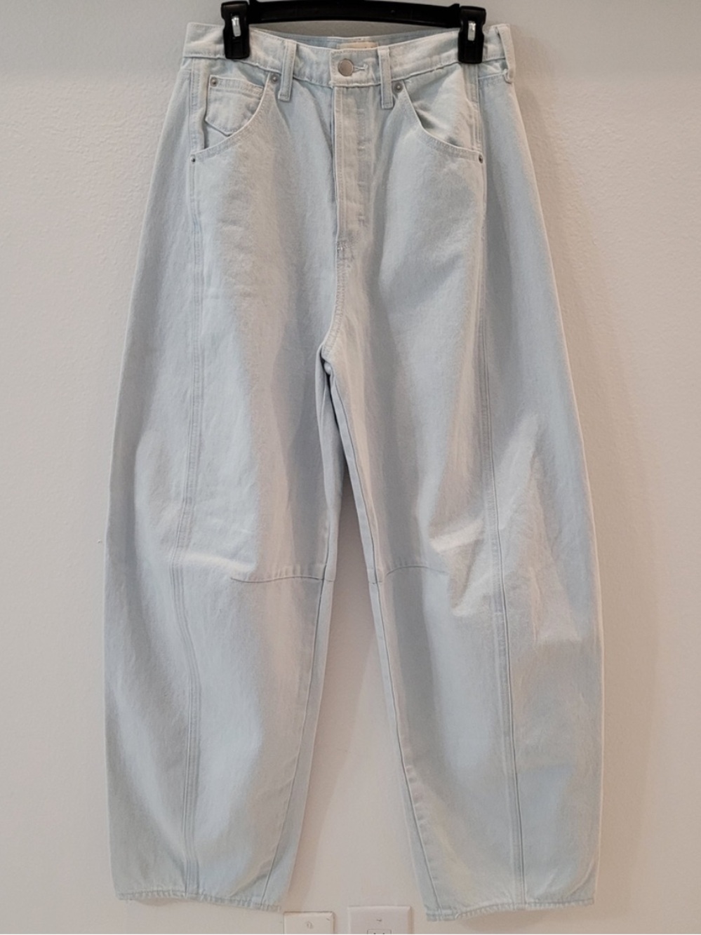 Barrel High-Rise Light Wash Jeans